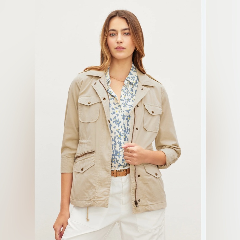 Velvet for Graham and Spencer ruby light-weight army jacket  XL